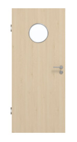Frontansicht von GARANT Schallschutztür Authentic Sand GCK08 mit Lichtausschnitt LA-12