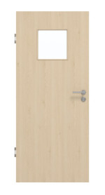 Frontansicht von GARANT Schallschutztür Authentic Sand CePaL mit Lichtausschnitt LA-8