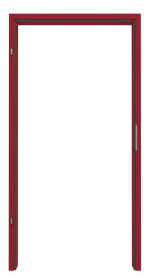 Frontansicht in RAL 3003 von 2-schalige Stahlzarge Profil 11125 für alle Wandtypen 1-flüglig - Hörmann