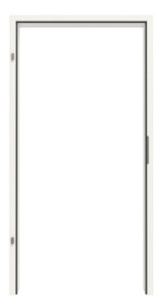 Frontansicht in RAL 9016 von 2-schalige Stahlzarge Profil 11125 für alle Wandtypen 1-flüglig - Hörmann