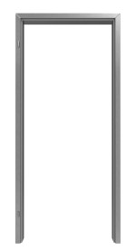 Frontansicht von der 2-schaligen Edelstahl-Umfassungszarge für alle Wandtypen - Hörmann