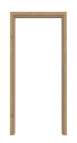 Frontansicht von CLASSEN Zarge Hickory Eiche CPL mit abgerundeter Kante