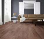 Ansicht von TER HÜRNE Klick-Vinyl Nussbaum Abu Dhabi gebürstet Landhausdiele Comfort Wood Ed Bild 1