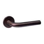INTERSTEEL Türgriff Q 02 Bronze mit Rundrosette