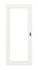 Frontbild von Weiß RAL 9016 LA 27 Basic Durat Schiebetür - Huga