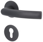 2. Bild von SÜDMETALL Türgriff Bochum-R Pashmina Grau Flachrosette Magnet Flat 