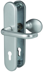 Sicura Paula-LS/LS Aluminium F1 Schutzbeschlag für Haustüren mit Zylinderabdeckung - Südmetall