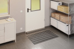 Milieubild Garage mit Metallregal, Schrank und Aluprofilmatte ROYAL Rips T03PP anthrazit / Safe R01V schwarz - Entrada