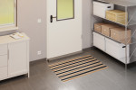 Milieubild Garage mit Metallregal, Schrank und Aluprofilmatte ROYAL Rips T11PP kokos / Safe R01V schwarz - Entrada