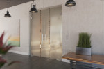 Milieubild von Algo Motiv klar 2-flg. Glaspendeltür mit Oberlicht DORMA Mundus BTS Variante 10 - Erkelenz