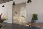 Milieubild von Sinus 2 Motiv klar 2-flg. Glaspendeltür mit Oberlicht DORMA Mundus BTS Variante 10 - Erkelenz