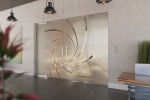 Milieubild von Cristall Motiv klar 2-flg. Glaspendeltür mit zwei festen Seitenteilen DORMA Mundus BTS Variante 6 - Erkelenz