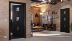 Main-Milieuansicht von Anthrazit RAL 7016 LA 10 Mattlack Basic Innentür - Huga