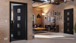 Main-Milieuansicht von Anthrazit RAL 7016 LA 14 Mattlack Basic Innentür - Huga
