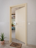 CloseUp-Milieuansicht von GARANT Wohnungseingangstür Corona 832 Authentic Sand CePaL