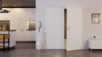 Front-Milieuansicht von CLASSEN Doppelflügeltür Dynamic 3.30 Weißlack RAL 9003 inkl. Zarge