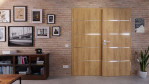Front-Milieuansicht von CLASSEN Doppelflügeltür 4.8 Hickory Eiche CPL inkl. Zarge