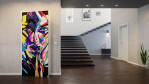 Original Pop Art Frau im Zwielicht - Art of Demencia 7