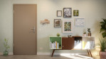Front-Milieuansicht von Taupe RAL 7048 ProLine Lack Wohnungseingangstür - Hörmann