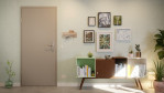 Front-Milieuansicht von GARANT Wohnungseingangstür U12115SD Platingrau GHK08