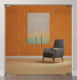 Bild von Atessa Motiv matt 2-flg. Glaspendeltür DORMA Mundus BTS Variante 4 - Erkelenz