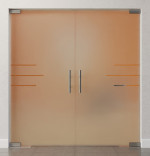 Bild von Bahia Motiv klar 2-flg. Glaspendeltür DORMA Mundus BTS Variante 4 - Erkelenz