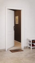 CloseUp-Milieubild von Carolina 4 ClassicLine Weißlack Wohnungseingangstür - Hörmann