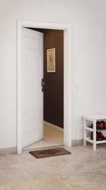 CloseUp-Milieubild von Carolina 5 ClassicLine Weißlack Wohnungseingangstür - Hörmann