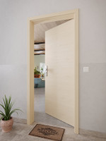 CloseUp-Milieuansicht von GARANT Wohnungseingangstür Quer Authentic Sand GCK08