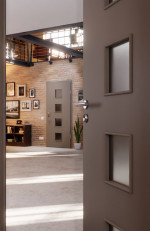 CloseUp-Milieuansicht von Taupe RAL 7048 LA 14 Basic Lack Innentür - Huga