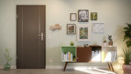 Front-Milieuansicht von GARANT Wohnungseingangstür Corona 851 Ebony CePaL