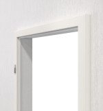 Detail-Ansicht von TEUTO Blendrahmen Weißlack 9016 CPL mit runder Kante
