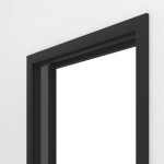 Detailansicht von GARANT Schiebetürsystem in der Wand laufend Matt RAL 9005 G-TEC