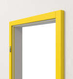 Wandansicht von Blendrahmen D 483-60 Yellow Resopal mit eckiger Kante - Deine Tür