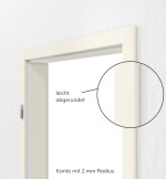 Bild 2 von Uni Weiß A 242 PortaLit Zarge (eckig mit 2 mm Radius) für Rauchschutztür - Westag