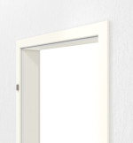 Detailansicht von GARANT Zarge für Schallschutztüren 0105-60 Pearl White CePaL mit kleiner Rundkante