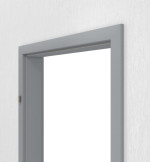 Detailansicht von JELD-WEN Zarge für Schallschutztüren Flint Grey CPL mit runder Kante