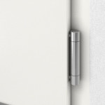 Detail Bänder von Stahl-Aluminium Nebeneingangstür ATENA S68 ZL ARCTIC ohne Glasausschnitt