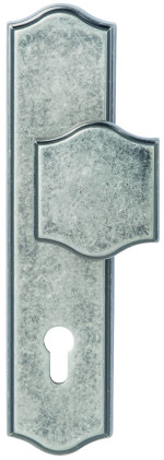 Sicura Mount Everest-LS/LS Antik Iron-sat. für Wohnungstüren mit Zylinderabdeckung - Südmetall