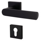 2. Bild von SÜDMETALL Türgriff Korsika Quadro-R Schwarz matt Struktur Top Speed
