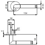 Royal-R Flat - Südmetall - technische Zeichnung