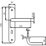 Technische Zeichnung Patrik II-LS - Südmetall