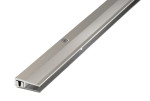 Ansicht von PROCOVER Designfloor Abschlussprofil Aluminium 4-9mm eloxiert Edelstahl 100cm - Proline