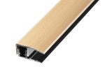 Ansicht von PROVARIOclip Uni Abschlussprofil Aluminium 7-18mm Dekorfolie Ahorn 270cm - Proline