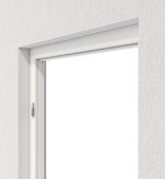 Perspektive in der Wand von Blockrahmen Weiß RAL 9016 CPL Vario mit eckiger Kante - Hörmann