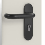 Detailansicht der Oberfläche von Innentür-Set Stahl mit Feuerschutzfunktion T30-1 FSA-62 mit Rechteckverglasung Ausschnitt 1 inkl. Eckzarge - Teckentrup