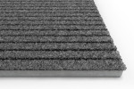 Schräge Detailansicht von Rauhaarripsmatte EASY 12 grau - Entrada