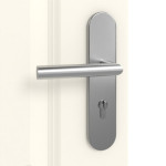 Detailansicht der Oberfläche von Carolina 4 ClassicLine Weißlack Wohnungseingangstür - Hörmann