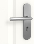Detailansicht der Oberfläche von Carolina 4 ClassicLine Weißlack Wohnungseingangstür - Hörmann