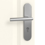 Detailansicht der Oberfläche von Carolina 5 ClassicLine Weißlack Wohnungseingangstür - Hörmann